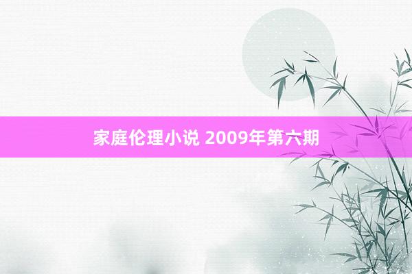 家庭伦理小说 2009年第六期